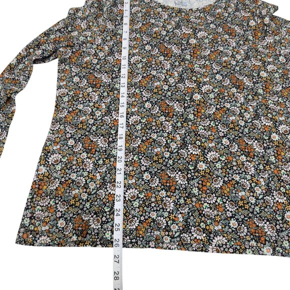 Croft & Barrow Women Floral Long Sleeve Cotton The Classic Tee Top Blouse SZ XXL - Picture 5 of 10